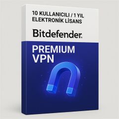 Bitdefender Premium Vpn  10 Kullanicili / 1 Yil Elektroni̇k Li̇sans