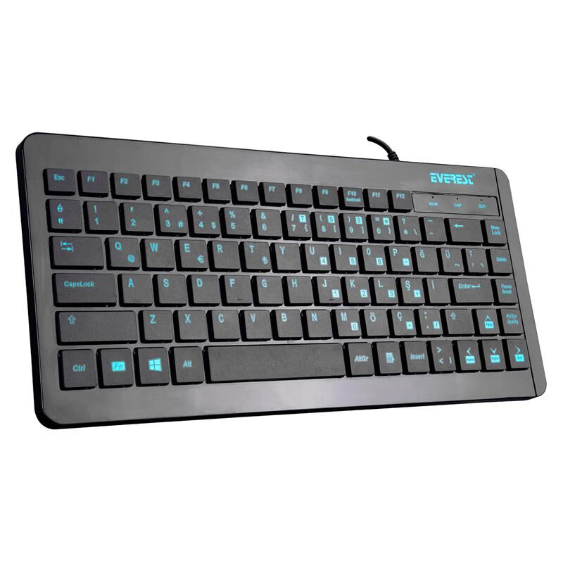 Everest Kb-410 Si̇yah Usb Q Mini Klavye