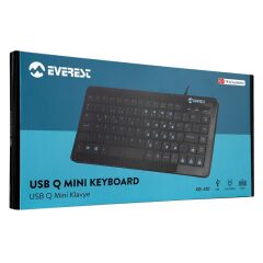 Everest Kb-410 Si̇yah Usb Q Mini Klavye