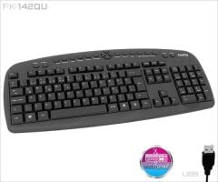 Frisby Fk-142Qu Usb Q Tr Mm Si̇yah Kablolu Klavye