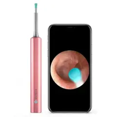 Bebird T5 3Mp Kamera 3.5Mm Lens Şarjli Wifi Görüntülü Kulak Temi̇zleyi̇ci̇ Pembe Renk