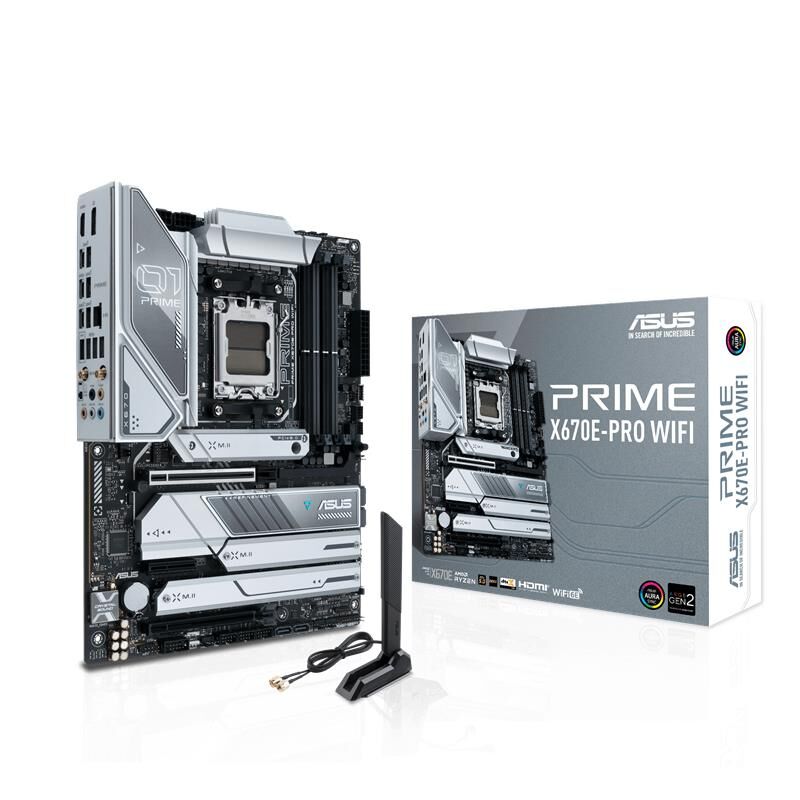 Asus Prime X670E-Pro Wifi Ddr5 6400Mhz 1Xhdmi 1Xdp 4Xm.2 Usb 3.2 Atx Am5 (Amd Am5 Ryzen 7000 Seri̇si̇ İle Uyumlu)