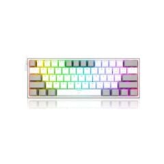 Redragon K617 Fizz Rgb Red Switch Mekani̇k Oyuncu Klavyesi̇ Beyaz/Gri̇