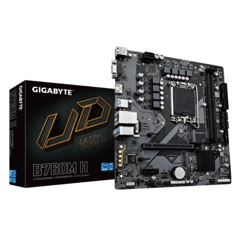 Gigabyte B760M H Ddr5 8000Mhz 1Xvga 1Xhdmi 1Xm.2 Usb 3.2 Matx 1700P (12. / 13. Ve 14. Nesi̇l İşlemci̇ Uyumlu)