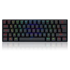 Redragon K530 Draconic Pro Q Tr 60% Kompakt Kablosuz-Bluetooth 2.4G Switch Mekani̇k Klavye Si̇yah