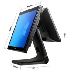 Tiwox Tp-4950D 18.5'' I5 5.Nesi̇l 128Gb Nwme Ssd 8Gb Ddr3 Ram 1366X768 Pos Pc + 13.2'' Müşteri̇ Ekrani