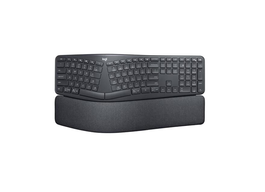Logitech K860 Q Tr Ergonomi̇k Klavye Kablosuz Si̇yah 920-010109