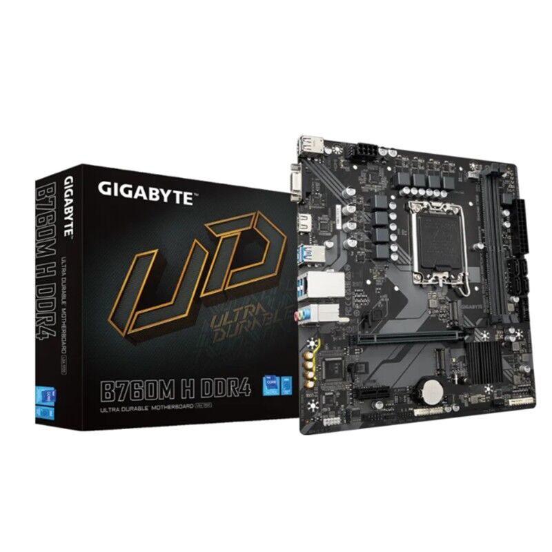Gigabyte B760M-H Ddr4 3200Mhz 1Xvga 1Xhdmi 1Xm.2 Usb 3.2 Matx 1700P (12. / 13. Ve 14. Nesi̇l İşlemci̇ Uyumlu)