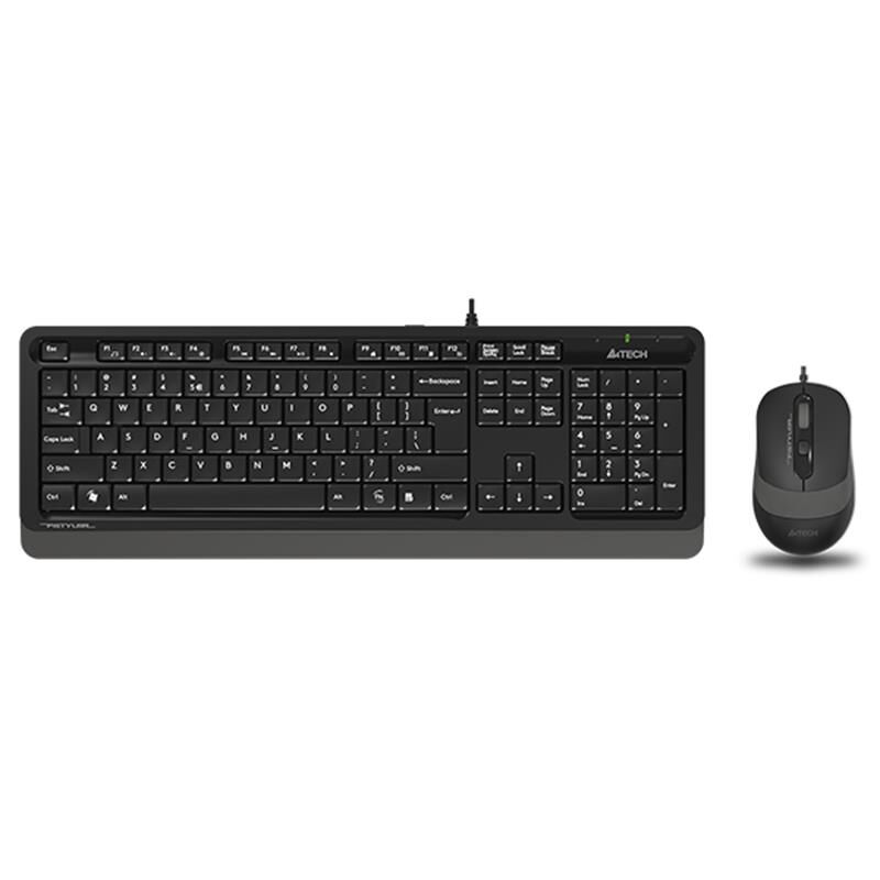 A4 Tech F1010 Q Usb Gri̇ Mm Kablolu Klavye Mouse Set
