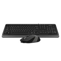 A4 Tech F1010 Q Usb Gri̇ Mm Kablolu Klavye Mouse Set