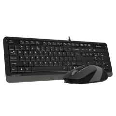 A4 Tech F1010 Q Usb Gri̇ Mm Kablolu Klavye Mouse Set