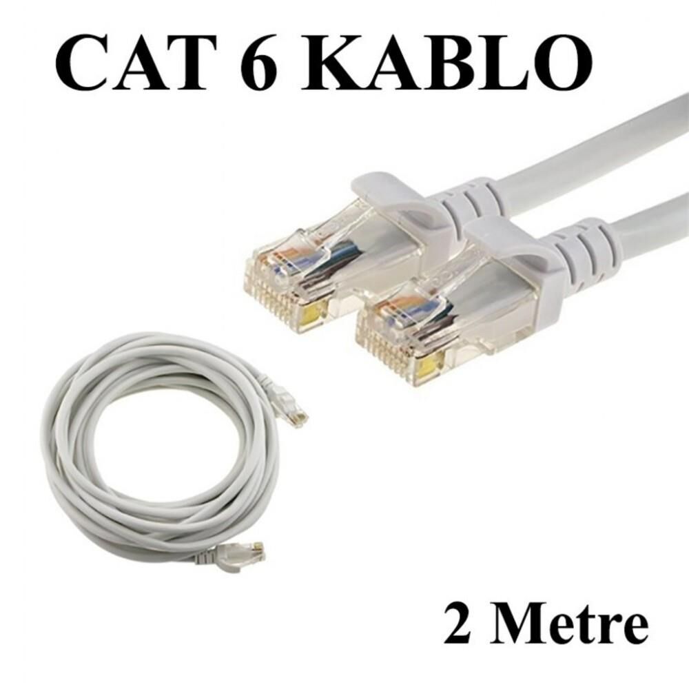 Inca Icat6-02Tg 2Mt 24Awg Cat6 Utp Patch Kablo Gri̇