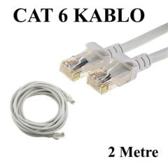 Inca Icat6-02Tg 2Mt 24Awg Cat6 Utp Patch Kablo Gri̇
