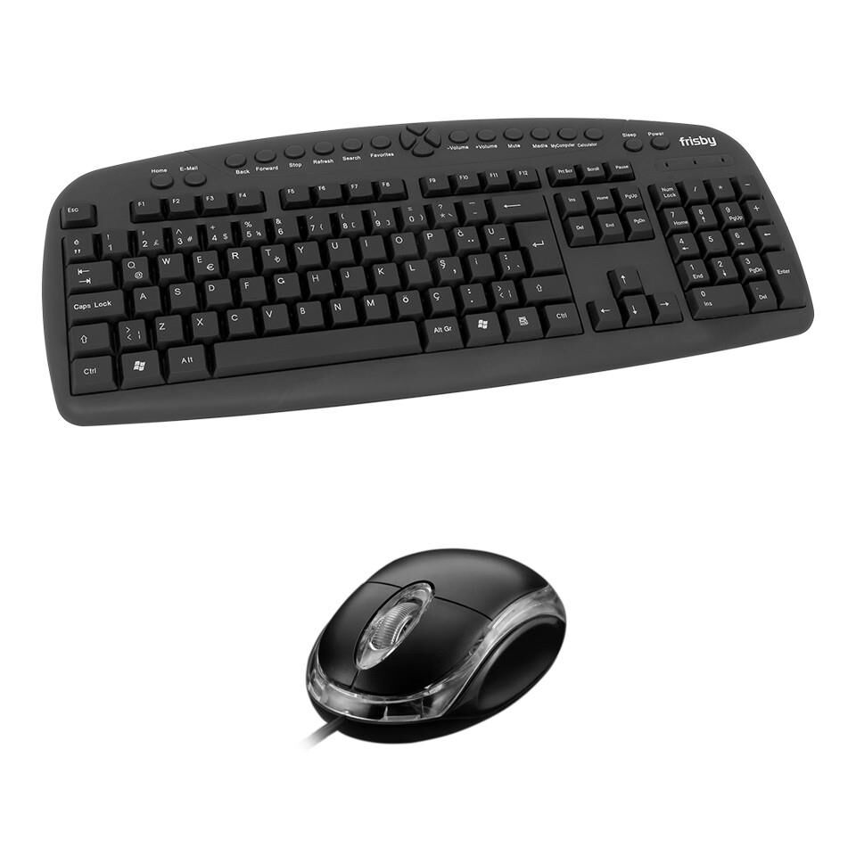 Frisby Fk-146Qu Usb Q Tr Mm Si̇yah Kablolu Klavye Mouse Set