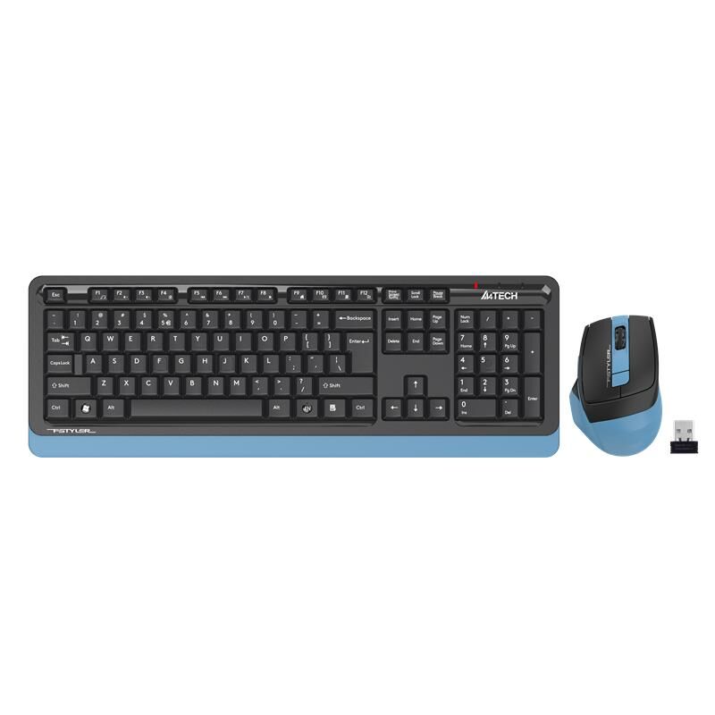 A4 Tech Fg1035 Mavi̇ Q Mm 2.4G Kablosuz Klavye Mouse Set
