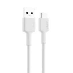 Aukey Cb-Cd30-Wh Naylon Örgülü Usb-A Type-C Şarj Kablosu 0.9Mt