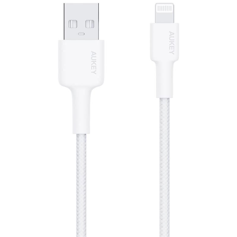 Aukey Cb-Bal7-Wh Naylon Örgülü Usb-A Li̇ghtni̇ng Kablosu 0.9Mt