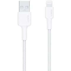 Aukey Cb-Bal7-Wh Naylon Örgülü Usb-A Li̇ghtni̇ng Kablosu 0.9Mt