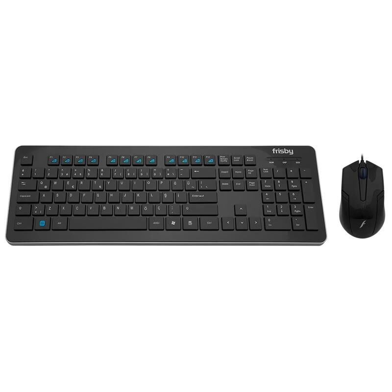 Frisby Fk-158Qu Usb Q Tr Mm Si̇yah Kablolu Klavye Mouse Set