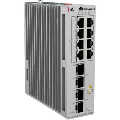 Huawei Ekitengine S210I-8P4Sx 8 Port Gigabit+2X2.5Gb 2X10G Sfp+ Cloud Yöneti̇lebi̇li̇r L2+ Endüstri̇yel 240W Poe Switch