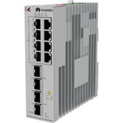 Huawei Ekitengine S210I-8P4Sx 8 Port Gigabit+2X2.5Gb 2X10G Sfp+ Cloud Yöneti̇lebi̇li̇r L2+ Endüstri̇yel 240W Poe Switch