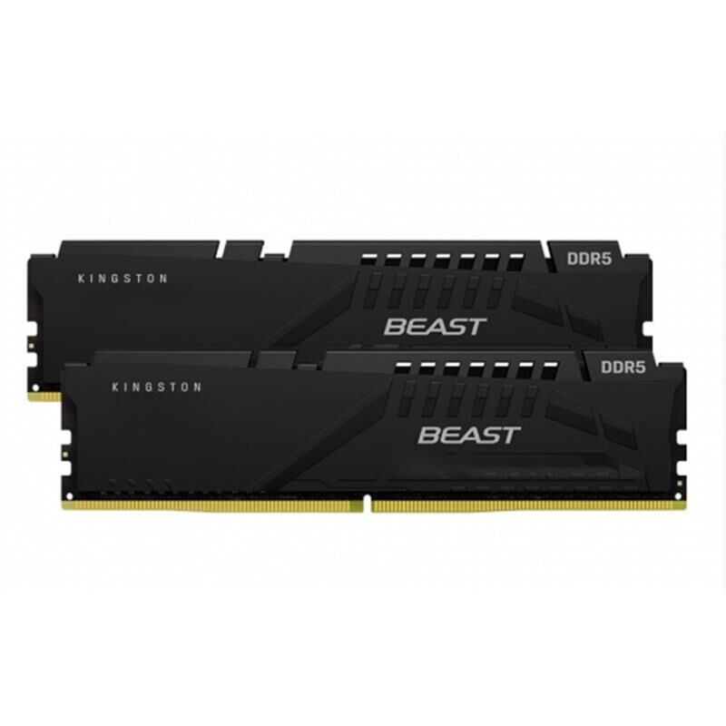 32 Gb Ddr5 5200Mhz Kingston Beast Black Expo 2X16Gb Cl36 Dimm Dt Kf552C36Bbek2/32Tr