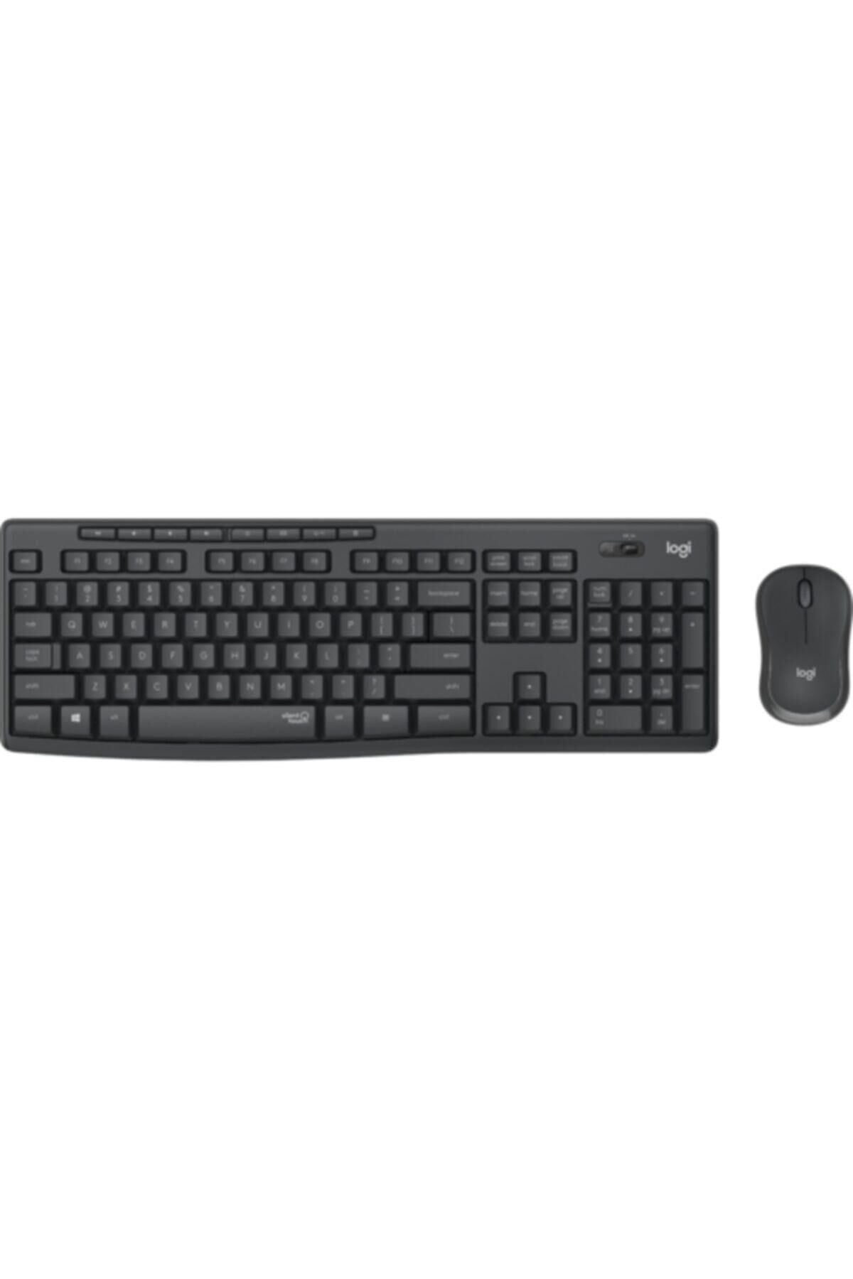 Logitech Mk295 Q Tr Sessi̇z Kablosuz Klavye Mouse Set Si̇yah 920-009804