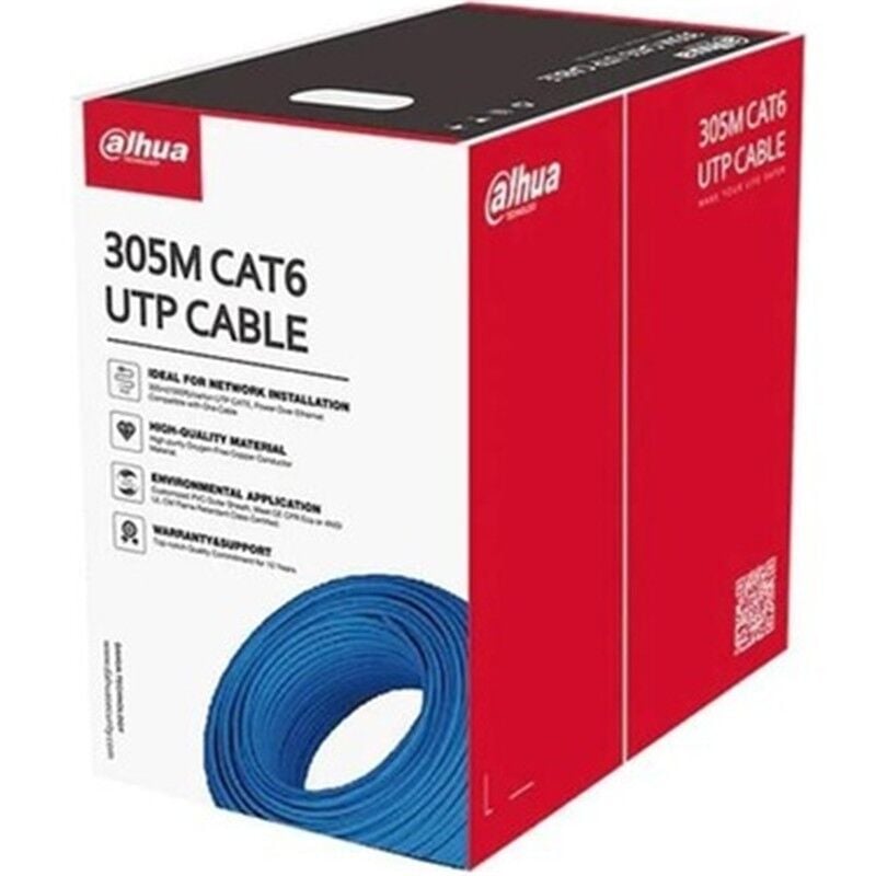 Dahua Pfm922I-6Un-C 305 Metre U/Utp 23Awg Cca Mavi̇ Renk Cat6 Kablo