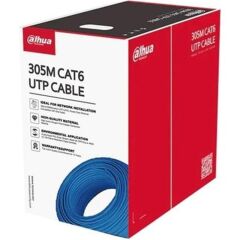 Dahua Pfm922I-6Un-C 305 Metre U/Utp 23Awg Cca Mavi̇ Renk Cat6 Kablo