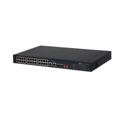 Dahua Pfs3226-24Et-240 24 Port 10/100 + 2Xgb Rj45/2Xgb Sfp Uplink Combo 240W Poe Rackmount Switch
