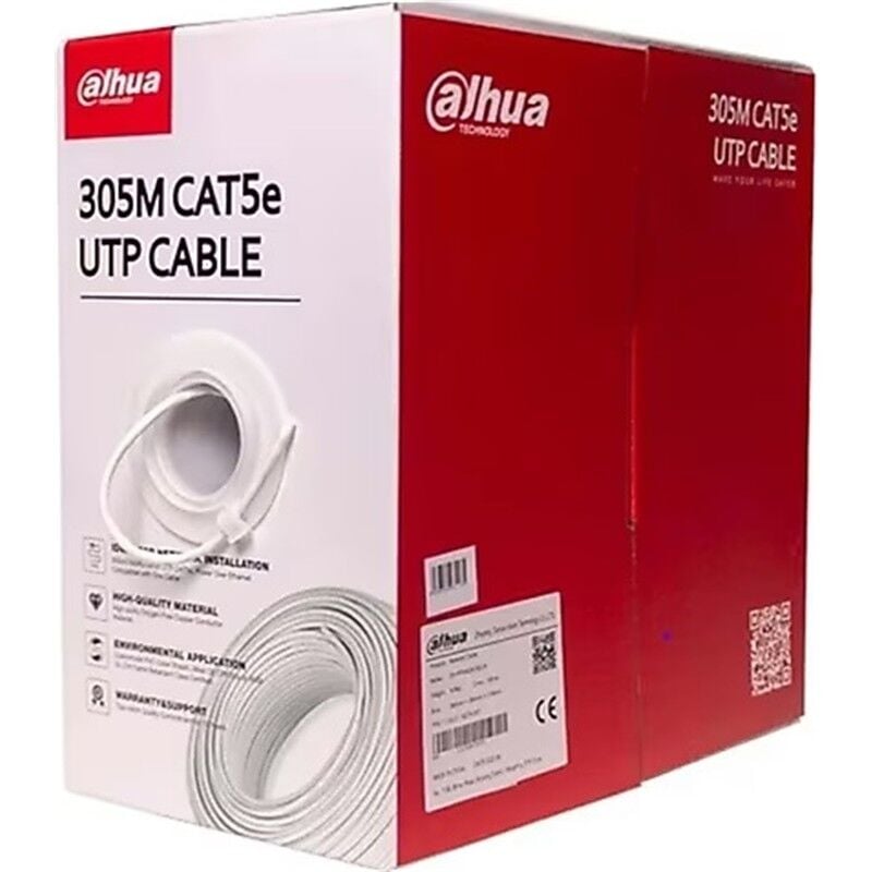 Dahua Pfm922I-6Un-C 305 Metre U/Utp 23Awg Cca Gri̇ Renk Cat6 Kablo