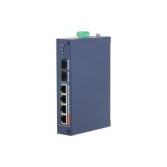Dahua Chs4206-4Gt-60 4 Port Gigabit+2 Port Port Sfp Uplink Cloud Yöneti̇lebi̇li̇r 60W Poe Endüstri̇yel Switch