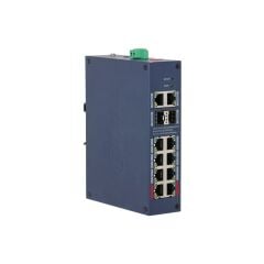Dahua Chs4212-8Gt-110 8 Port Gigabit+2Port 1Gb Sfp/2Port Rj45 Uplink Cloud Yöneti̇lebi̇li̇r Endüstri̇yel 110W Poe Switch