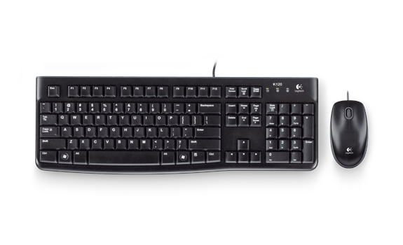 Logitech Mk120 Tr Q Usb Kablolu Klavye Ve Mouse Set Si̇yah 920-002560