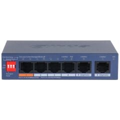 Dahua Cs4006-4Et2Gt-60 4 Port 10/100 + 2 Port Gigabit Uplink 60W Poe Cloud Yöneti̇lebi̇li̇r Metal Kasa Switch