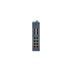 Dahua Chs4412-8Gt-125 8 Port Gigabit + 4Xgigabit Sfp Uplink Cloud Yöneti̇lebi̇li̇r 125W Poe Endüstri̇yel Switch