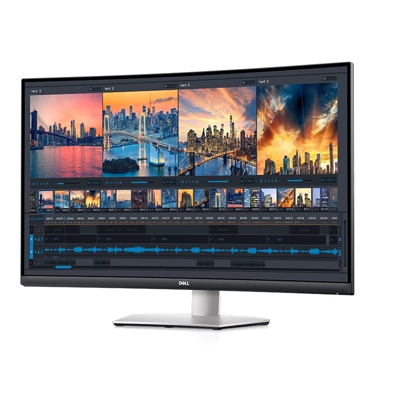 Dell S3221Qsa 31.5'' 4Ms 4K Uhd 3840X2160 2Xhdmi/Dp Pivot Silver Curved Ips Monitor