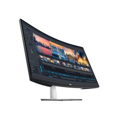 Dell S3221Qsa 31.5'' 4Ms 4K Uhd 3840X2160 2Xhdmi/Dp Pivot Silver Curved Ips Monitor