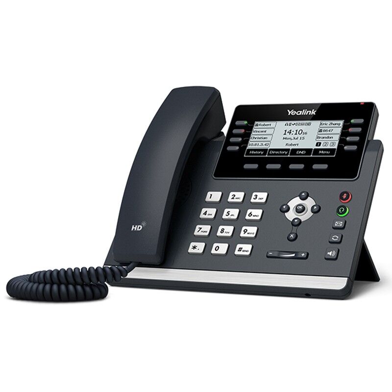 Yealink Sip- T43U 3.7 Inc Ekran Hd Ses Dual Usb Port Gürültü Engelleme Poe Destekli̇ Masaüstü Telefon