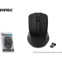 Everest Sm-537 Kablosuz Usb Siyah 2.4Ghz Mouse