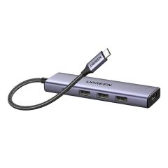 Ugreen 5In1 Usb-C 100W Pd 4K Hdmi Hub Çoklayici Gri̇ 15596