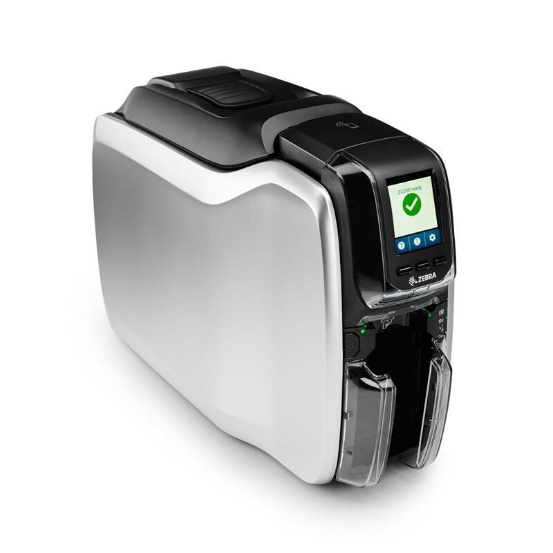 Zebra Zc300 (Zc32-000Cq00Em00) Termal Transfer 300Dpi Usb+Ethernet Çi̇ft Yüz Kart Yazici