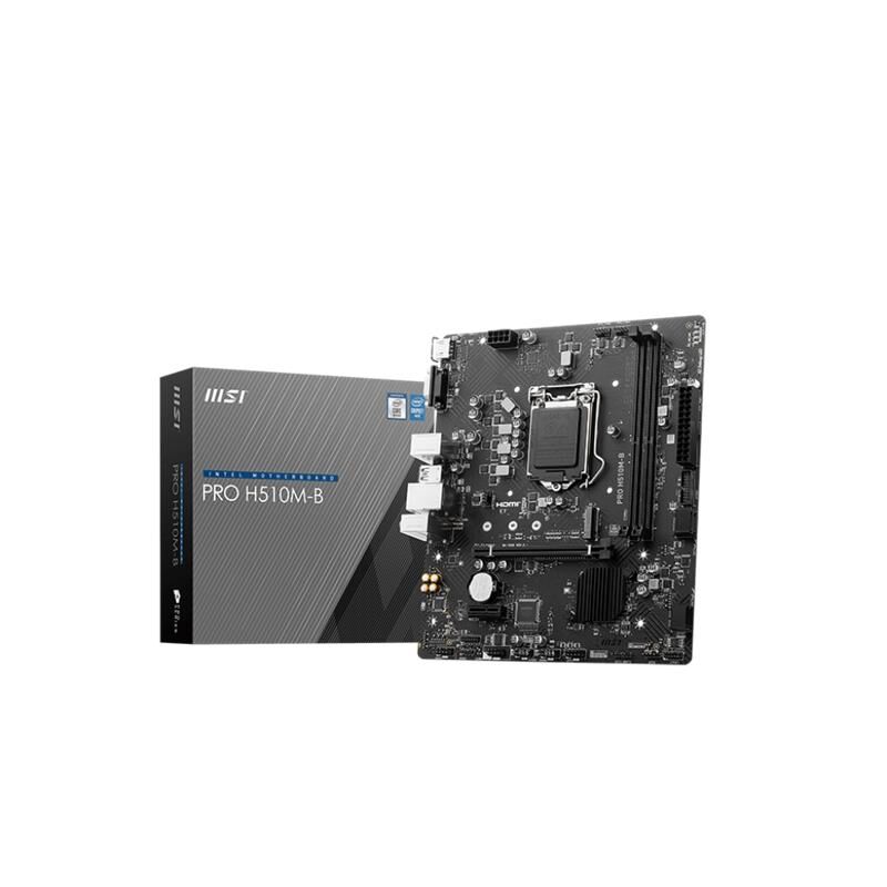 Msi Pro H510M-B Ddr4 2933Mhz 1Xhdmi 1Xvga 1Xm.2 Usb 3.2 Matx 1200P (Sadece 10.Nesi̇l İşlemci̇ Uyumlu-H470 Chipset)