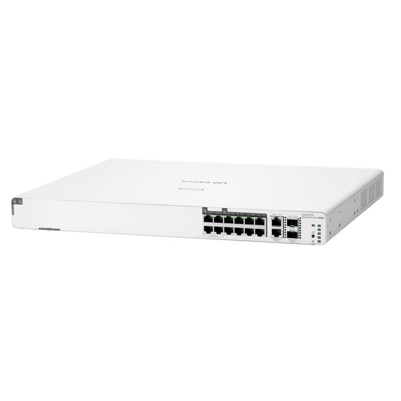 Hpe S0F35A Ion 1960 8 Port Gigabit+ 4 Port 2.5G Poe + 2X10Gb Rj45/Sfp Uplink 480W L2+ Rackmount Switch