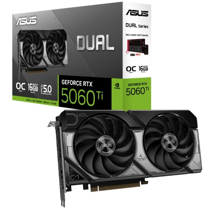 Asus Geforce Dual-Rtx5060Ti-O16G 16Gb Gddr7 128Bit 1Xhdmi 3Xdp Ekran Karti