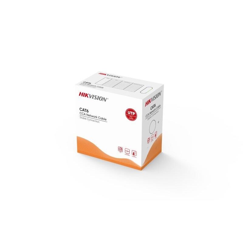 Hikvision Ds-1Ln6Uu/Cca 305 Mt U/Utp Cat6 Network Kablo Gri 23 Awg