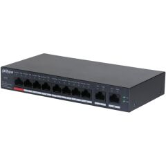Dahua Cs4010-8Et-110 8 Port 10/100 110W Poe + 2 Port Gigabit Uplink Cloud Yöneti̇lebi̇li̇r Metal Kasa Switch