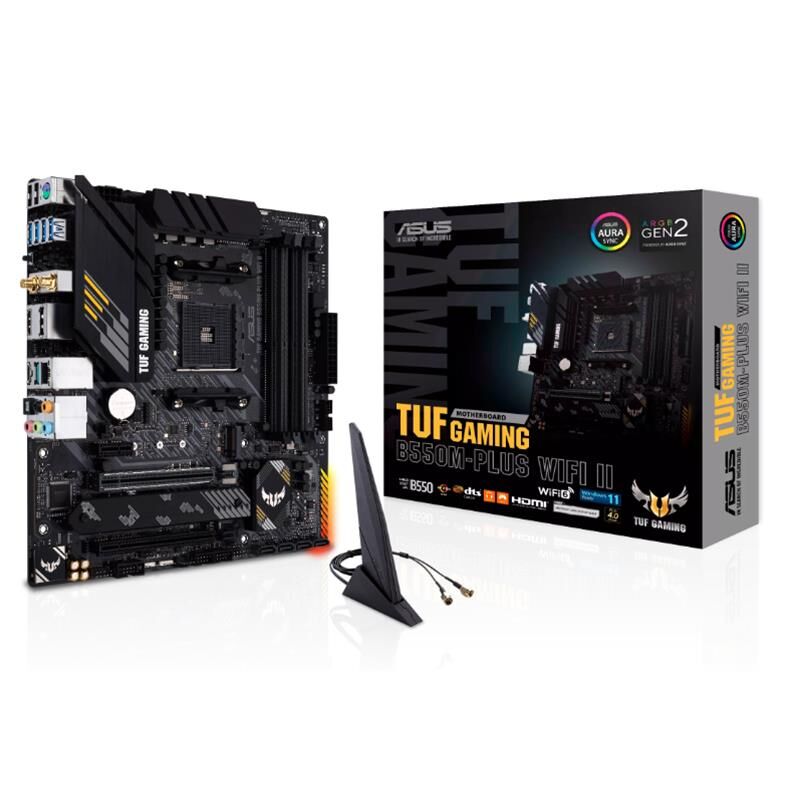 Asus Tuf Gaming B550M-Plus Wifi Ii Ddr4 4866Mhz 1Xhdmi 1Xdp 2Xm.2 Usb 3.2 Matx Am4(Amd Am4 5000/4000 G/3000 Seri̇ Uyumlu)