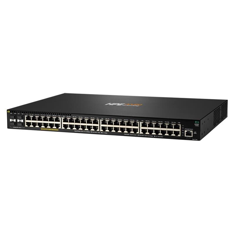 Hpe Aruba 2930F Jl558Ar 48 Port Gigabit+4X10Gb Sfp Yöneti̇lebi̇li̇r 740W Poe Rackmount Switch