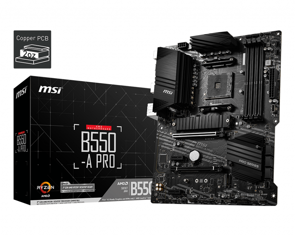 Msi B550-A Pro Ddr4 3200Mhz 1Xhdmi 1Xdp 2Xm.2 Usb 3.2 Atx Am4 (Amd 5000/4000G/3000 Seri̇leri̇ İle Uyumlu)
